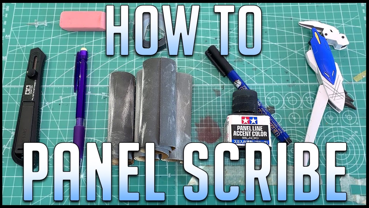 Beginner's Gunpla Tutorial - Scribing and Panel Lines 