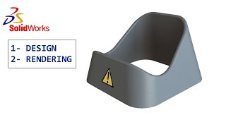 How to Design a Mobile Stand in Solidworks | Rendered CAD Model