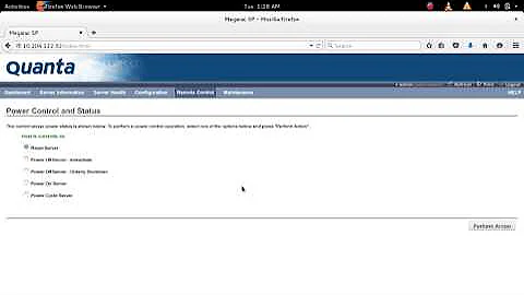 How to Quanta Server Power on/off reset/restart
