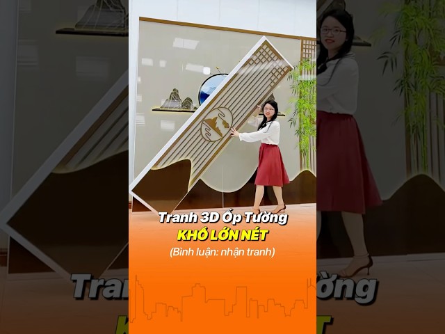 tranh 3d ốp tường khổ lớn #youtubeshorts