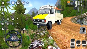 Tata 407 Material Transport Truck Driving In Offroad | Bus Simulator Indonesia Mod | Bussid Mod 2025