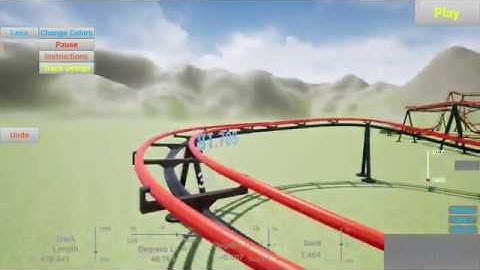 Roller Coaster Design and Simulation Tool - Trailer