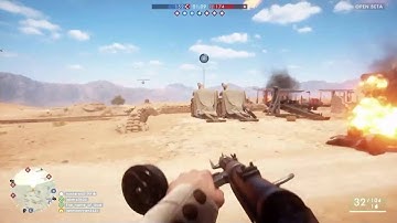 Conquest on Sinai Desert Map (Battlefield 1) Assault class Capturing Flags (Part 1)