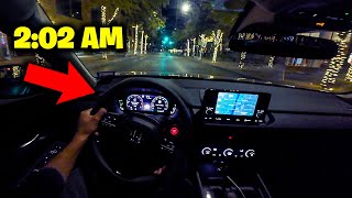 A Night Drive Through The Empty Streets