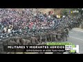 Caravana Migrante se enfrenta a autoridades guatemaltecas