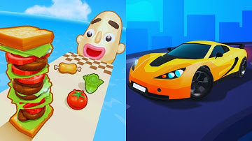 Race Master 3D VS Sandwich Runner⭐️💕🏹Walkthrough Max Gameplay HK8786