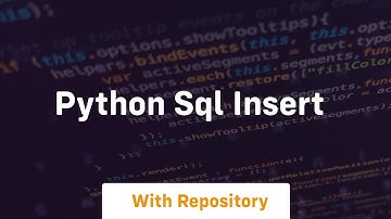 python sql insert