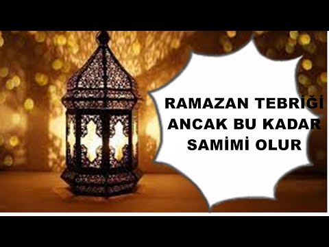 RAMAZAN TEBRİĞİ ANCAK BU KADAR SAMİMİ OLUR :)