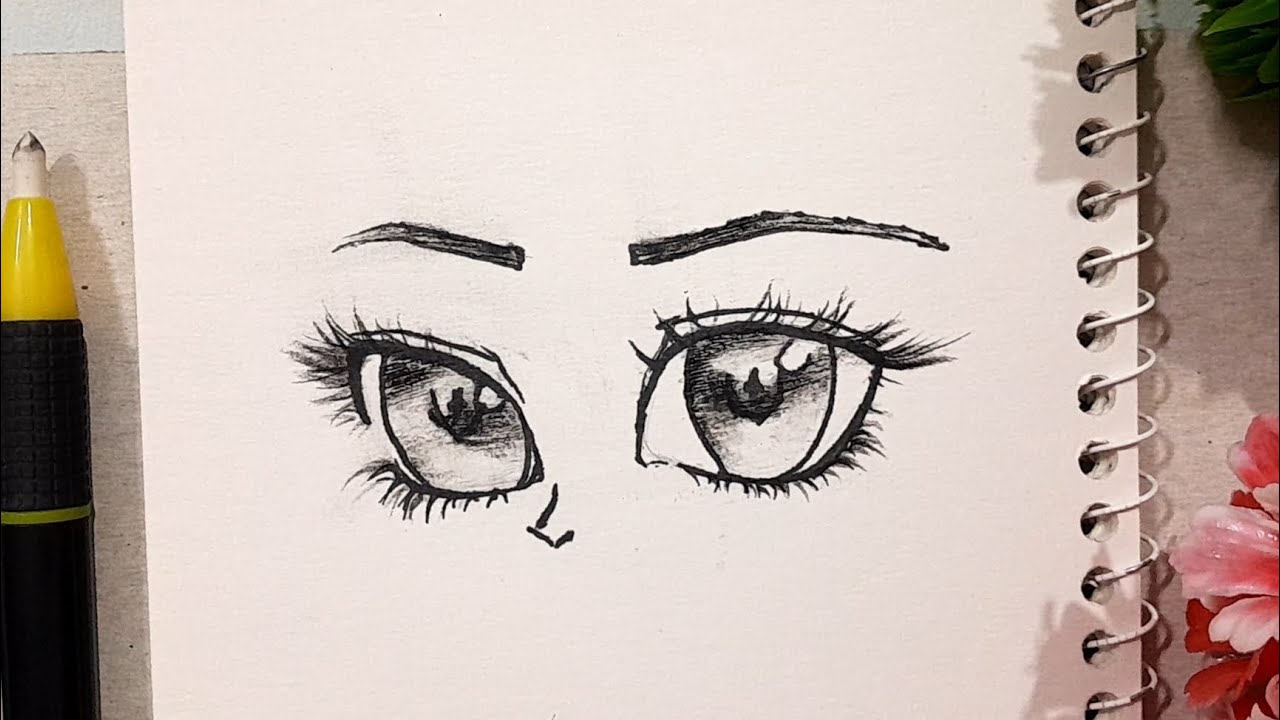 كيف ارسم عيون جميلة [  كيف ارسم ]  رسم عيون