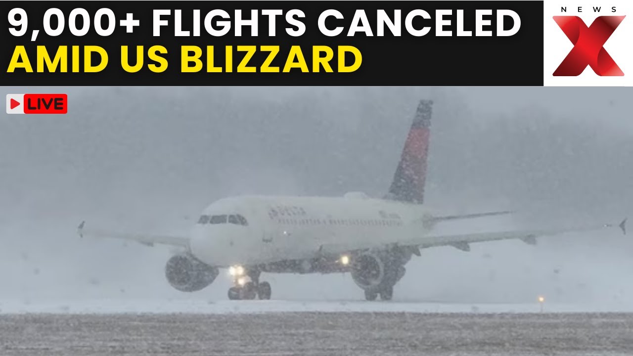 US Winter Storm LIVE | 9,000+ Flights Canceled as Blizzard Hits U.S. Heartland