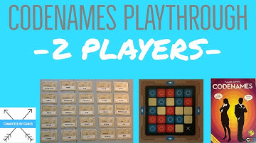 2 Player Codenames Board Game Battle!