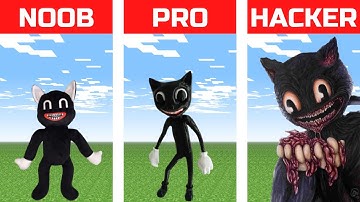 Minecraft NOOB VS PRO VS HACKER: Cartoon Cat Pixel Art