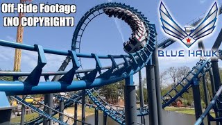 Blue Hawk Off Ride Footage - Six Flags Over Georgia (NO COPYRIGHT)