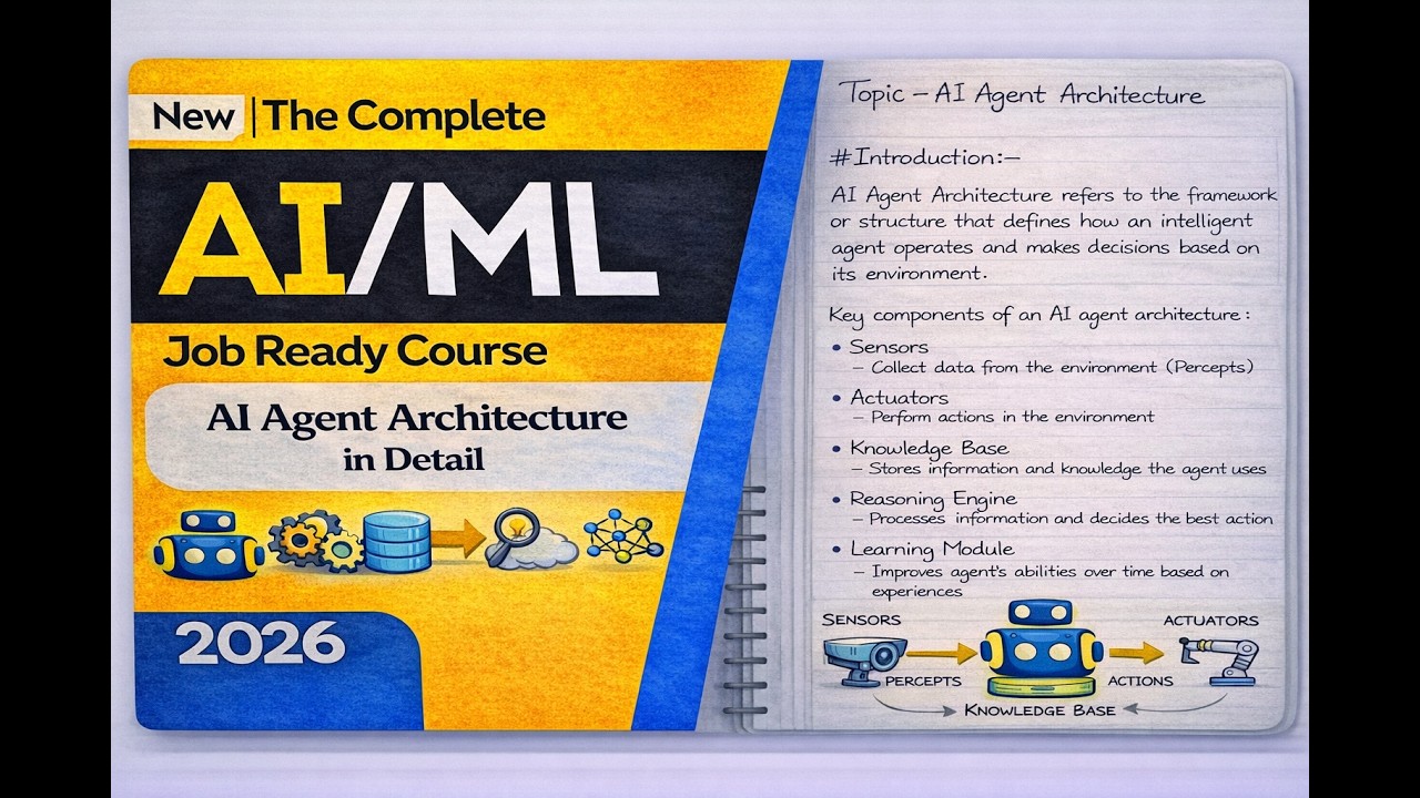 AI Agent Architecture In Hindi | In Depth Explaination | Lecture - 4 ...