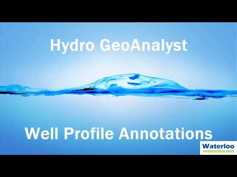 Hydro GeoAnalyst Well Profile – Annotations