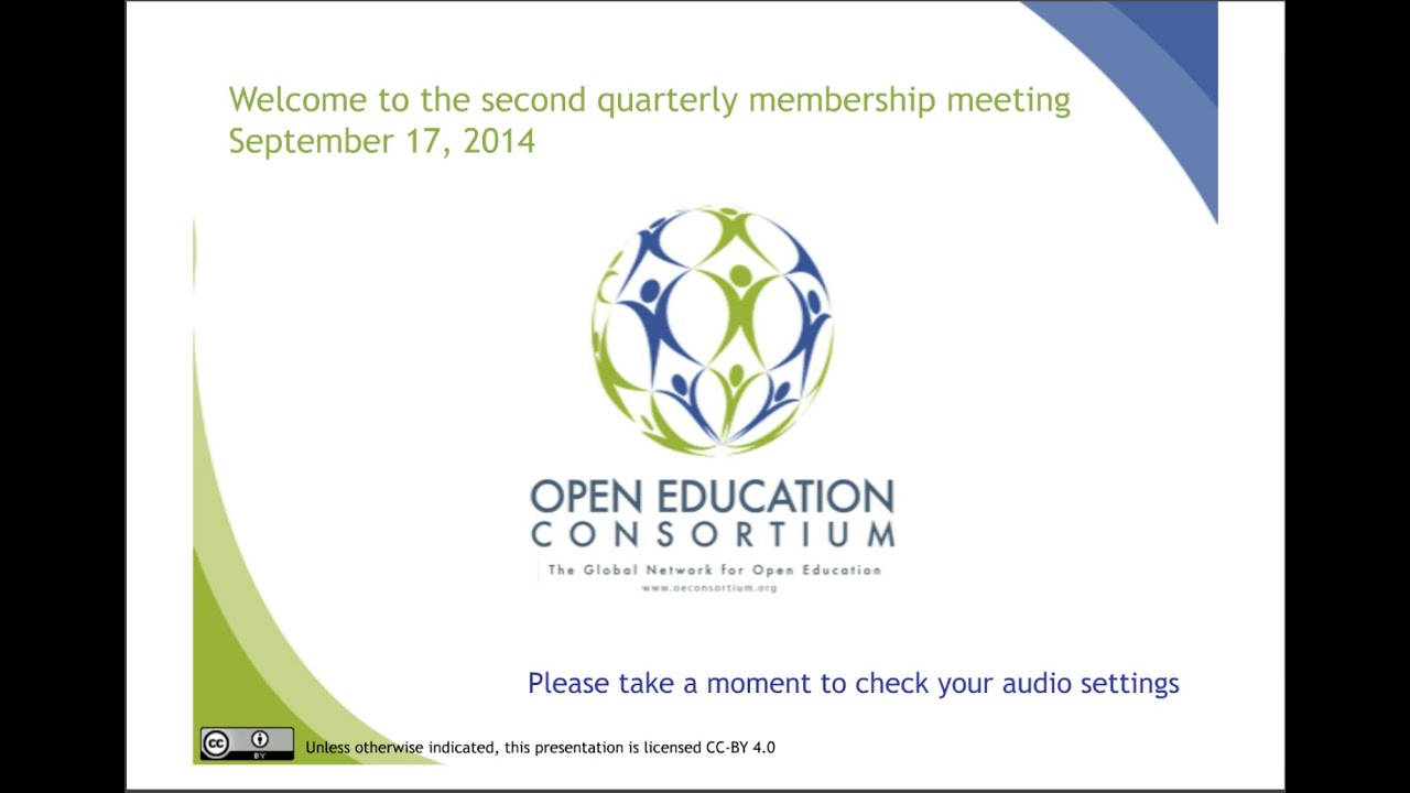 Quarterly Membership Meeting - September 17th, 2014 educational research and reviews
