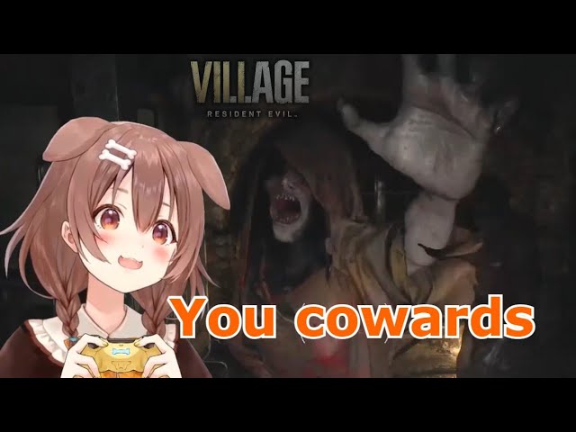 Korone Blasting (and Crying) Her Way Through the Final RE Village Demo [Eng Sub/Hololive]