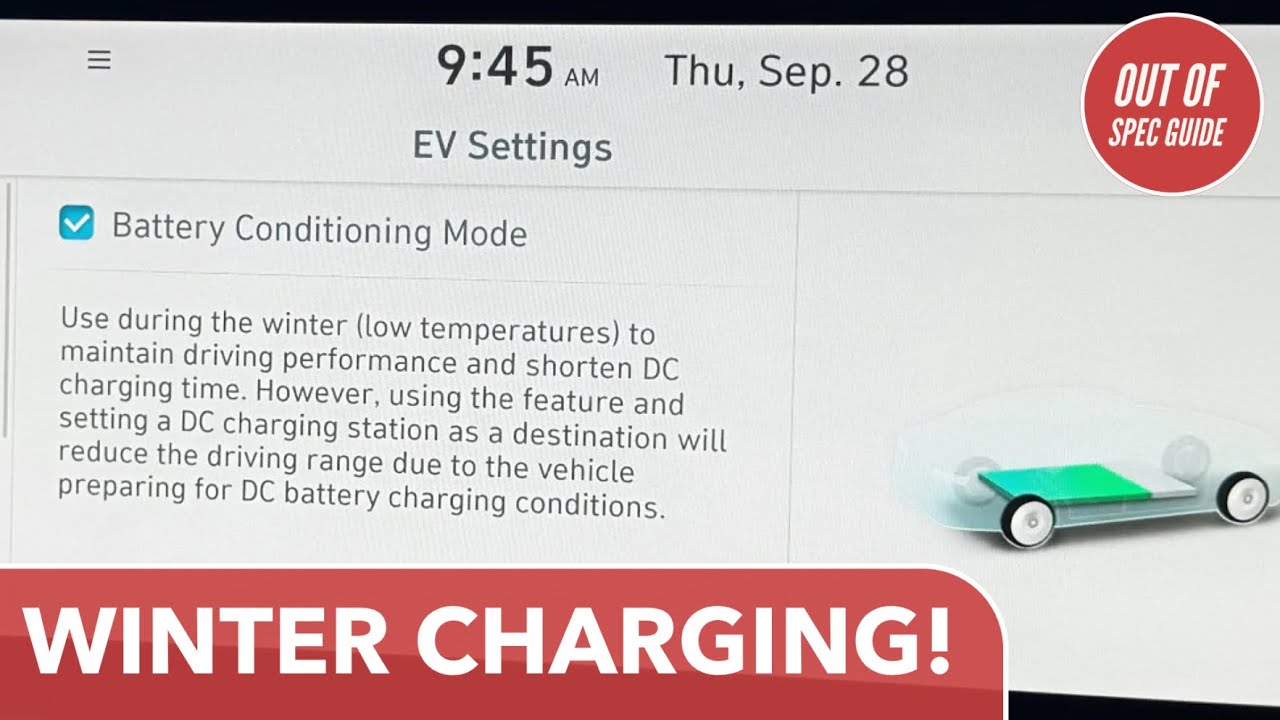Charging Slow In The Cold? How To Warm Up Your Hyundai/Kia/Genesis EV ...