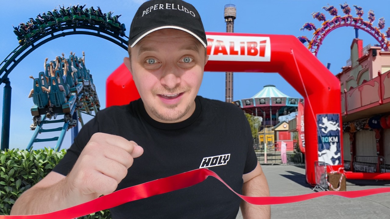 J’ai fait une COURSE dans un PARC D’ATTRACTIONS ! 🎢 (Walibi Run) - YouTube