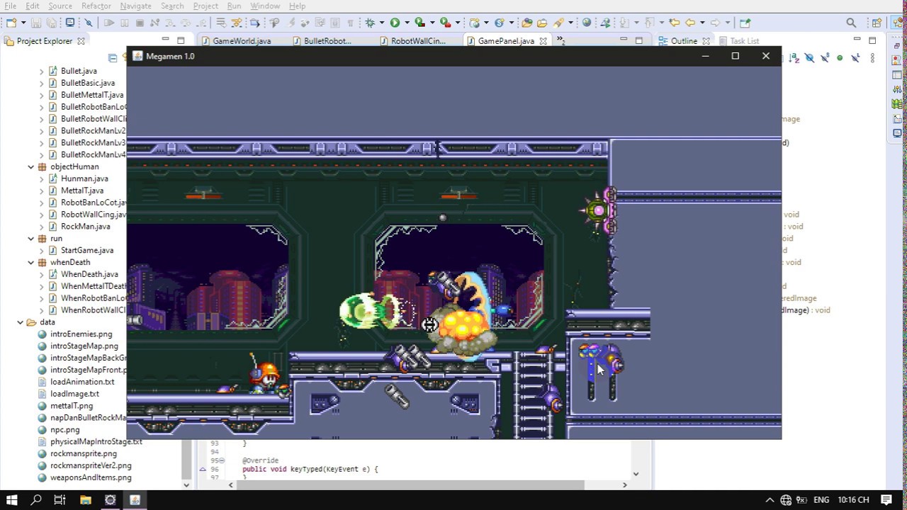DEMO Game Megaman bằng Java ( 5℅ tiến độ [ chắc vậy :v] ) - YouTube