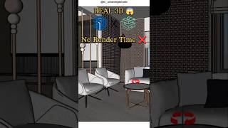 SketchUp to REAL 3D Render 😱 | AI Plugin Magic #Shorts
