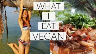 WHAT I EAT IN A DAY VEGAN + THAI RECIPE | Easy + Healthy