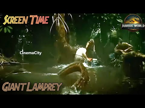 Giant Lamprey Screen Time Jurassic World Rebirth
