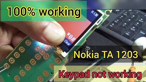 nokia ta 1203 keypad call menu up down  not working problem solution