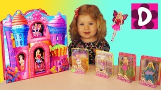 Распаковка игрушек Замок Куклы Барби Мини Игрушки Barbie Doll unboxing