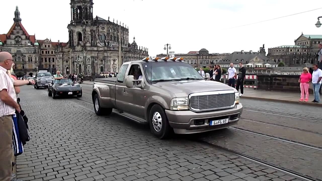 US Car Convention Ausfahrt Durch die Stadt/City Drive-Through Dresden 14.07.14