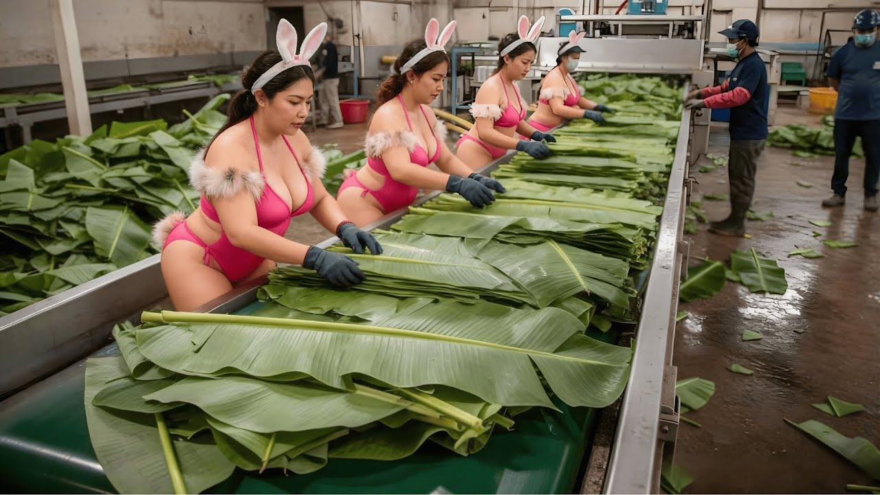Inside a Giant Organic Fertilizer Factory – Banana Leaves to Eco-Friendly Fertilizer Process