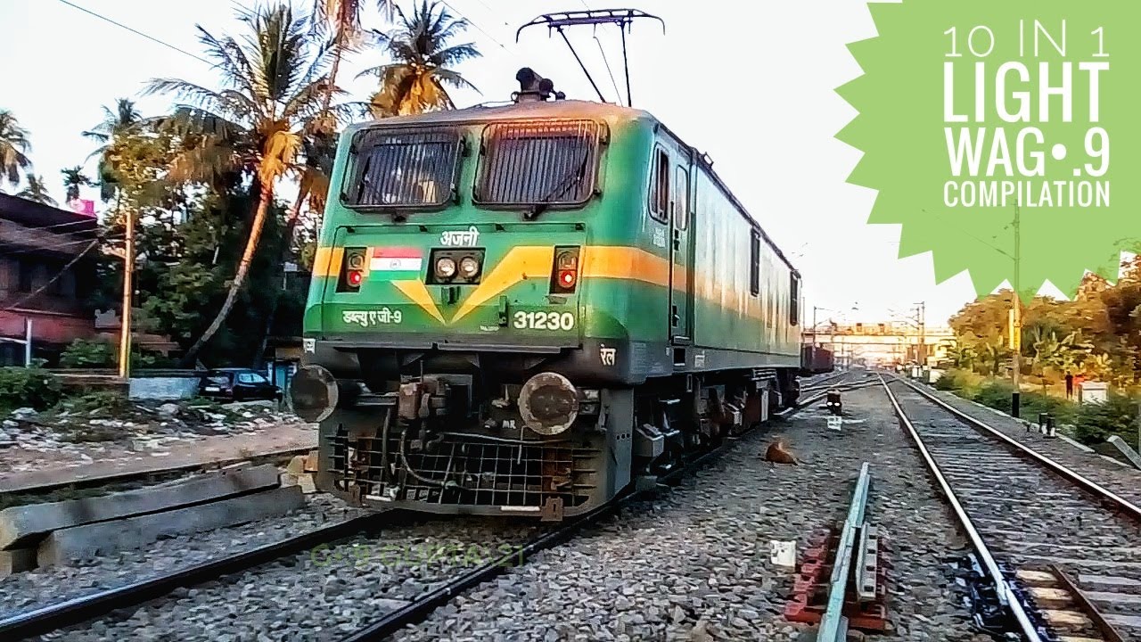 10 in 1 Only WAG9 Light Locomotive Compilation | WAG9 : INDIAN HULK
