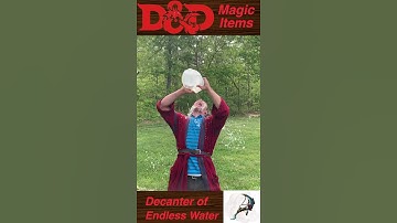 Magic super-soaker! | Decanter of Endless Water | D&D Magic Item | #Shorts