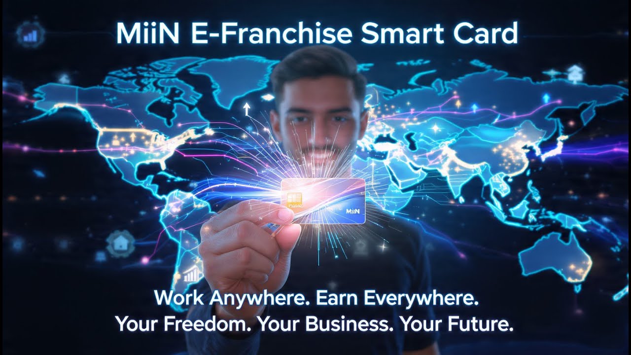 🌎 Work Anywhere, Earn Everywhere! Get the MiiN E-Franchise Smart Card Today! 