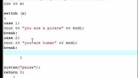 C++   Tutorial - 21 - Switch Statement