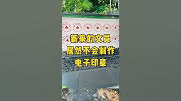 实习生连印章都不会做#涨知识 #知识分享 #办公技巧 #青年创作者成长计划 #Excel