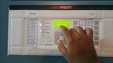 Micom ALSTOM DP Relay | P40 Agile | Fault Record viewing process.