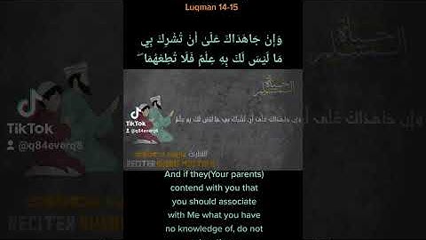 شريف مصطفى سورة لقمان ١٤-١٥ Sherif Mostafa Soorat Luqman 14-15