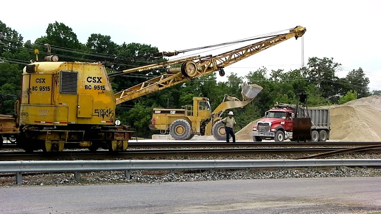 CSX MOW & Vulcan Construction Crews Work Annapolis Junction YouTube
