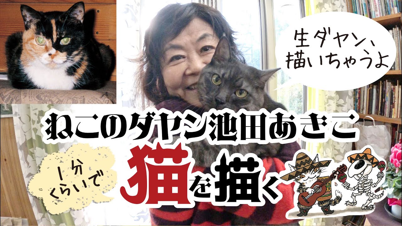 池田あきこチャンネル】第2回は猫の日にちなんで☆簡単ねこの