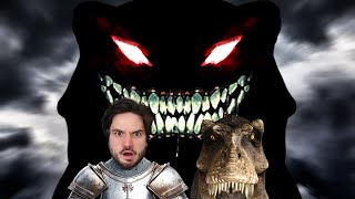 Thumbnail for FUI DOMAR UM TIRANOSSAURO REX E ENCONTREI ALGO MUITO MAIS MONSTRUOSO NO ARK!
