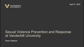 Sexual Violence Prevention and Response at Vanderbilt University
