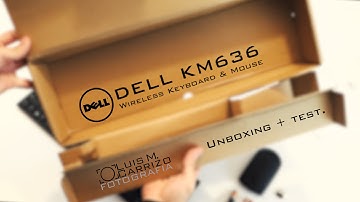 DELL KM636 UNBOXING Wireless Keyboard & Mouse (580-ADTY) (5WH32)