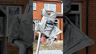 Testing my new update in the back garden.#valentinethestatue #silvermanstatueofficial