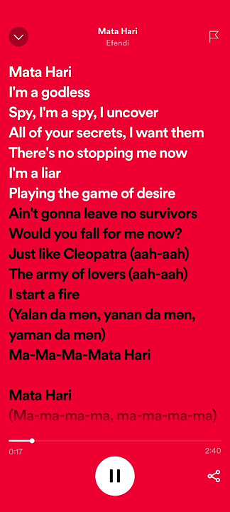 Efendi - Mata Hari (sped up)