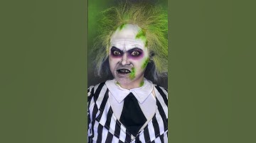 Beetlejuice Makeup Transformation #shorts #makeuptutorial #saymyname #thefauxchanel #timburton