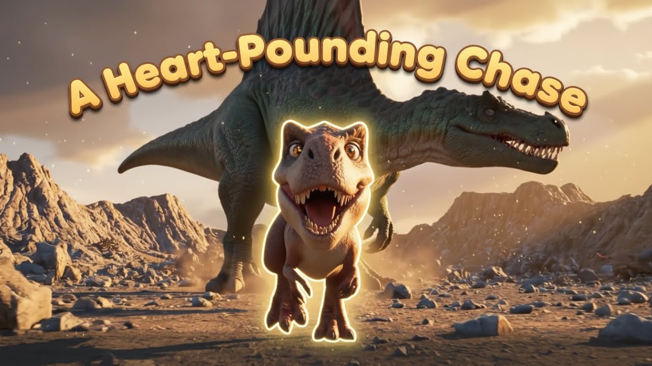 Rexy Hunted on Rocky Mountains! A Heart Pounding Chase | 3D Dinosaur Animation | Dino World