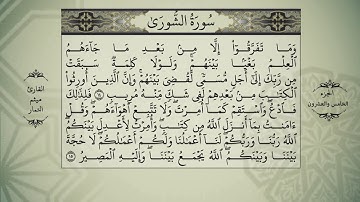القرآن الكريم الجزء الخامس والعشرون بصوت القارئ ميثم التمار - QURAN JUZ 25