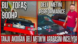 Tanju Akdoğan Deli Metin'in arabasını inceliyor (900HP EVO SWAP TOFAŞ) / DELİ METİN PERFORMANCE Resimi