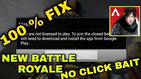 Apex legends mobile fix you are not licensed to play  || fix apex legends problem || technotimeindia